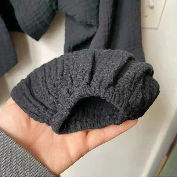 Urban Outfitters Black Crop Tie Top - Women’s Medium - Picture 7 of 7